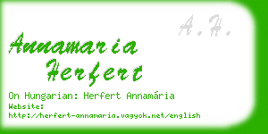 annamaria herfert business card